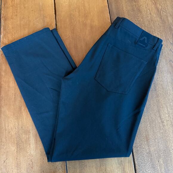 Alberto Ceramica Stone Modern Fit Mens Pants Black 33x32 Stretch European Luxury - Picture 4 of 12